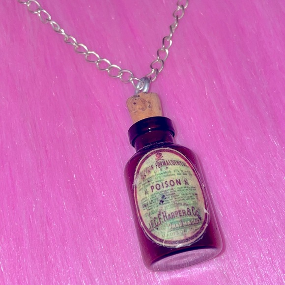 Jewelry - Poison bottle necklace ☠️